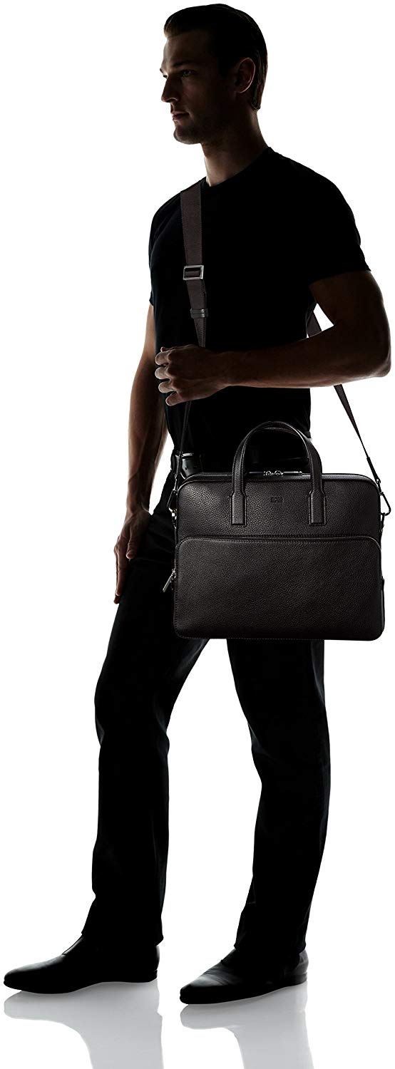 男士真皮拉链式电脑手提公文包可意昂官方网站