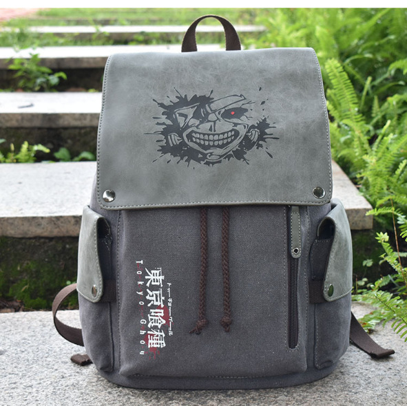 帆布双肩背包可意昂官方网站图案